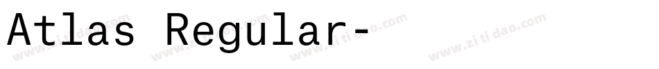 Atlas Regular字体转换